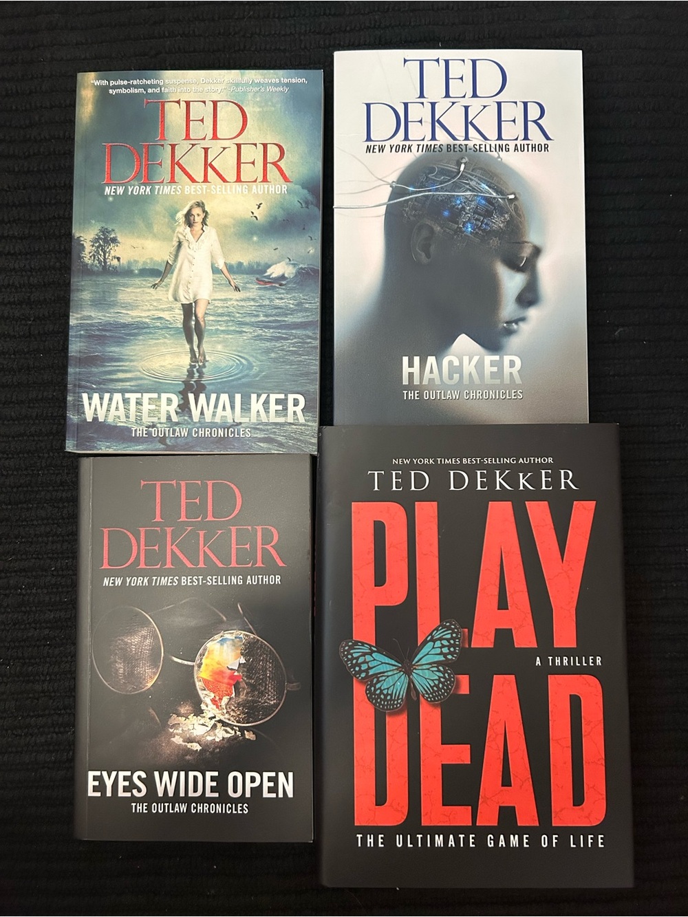 Ted Dekker 4 book bundle including the Outlaw Chronicles trilogy